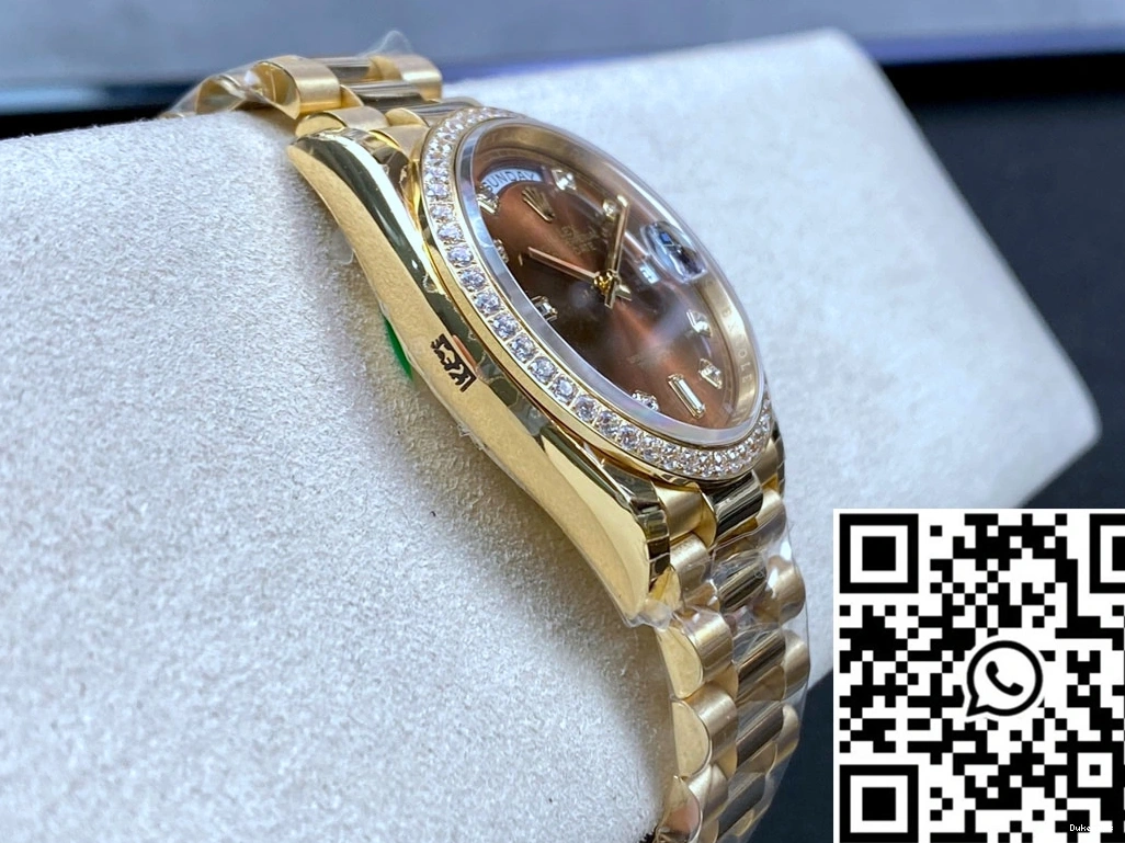 EW M128348RBR-0005 Date Brown Factory Day Dial Rolex 1224